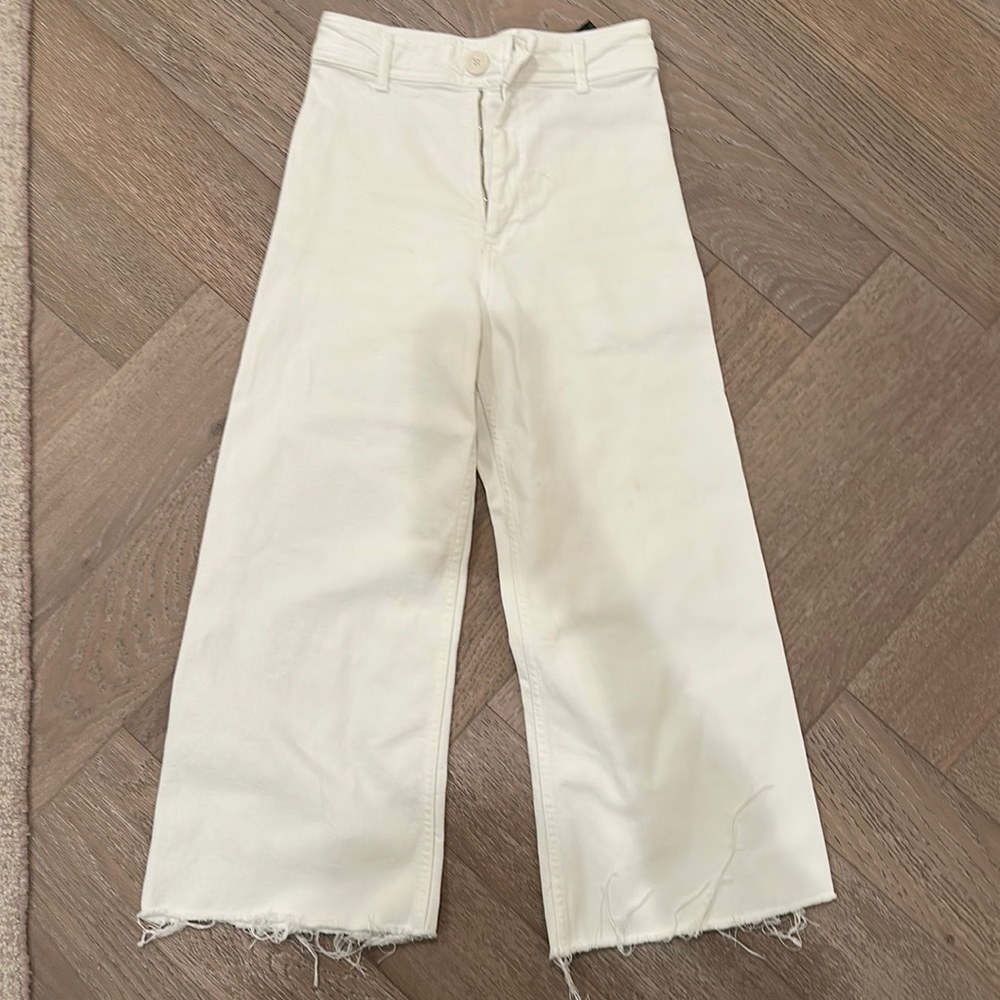 Women’s White Marine Straight Zara Jeans